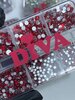 Doosje met strass steentjes - Red