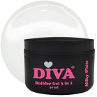 DIVA Builder Gel LOW HEAT 3-in-1 MILKY WHITE 30ml