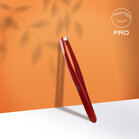 Wenkbrauwpincet Staleks Pro Expert 11 Type 3r (breed schuin), rood