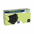 Mondmasker Type IIR Met Bandjes zwart