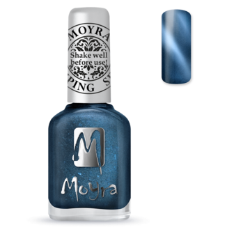 ML33 Stamping Polish Cat Eye magnetic Blue 