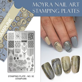 Moyra Stamping Plate 92 Steampunk 1