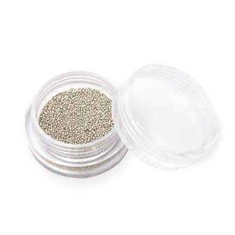 CB04 Moyra Caviar Beads Silver 0.4mm