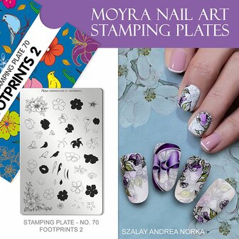 Moyra Stamping Plate 70 FOOTPRINTS 2