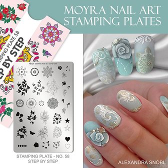 Moyra Stamping Plate 58 STEP BY STEP