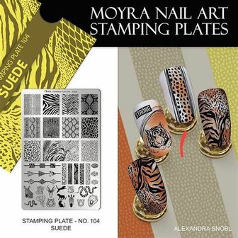 Moyra Stamping Plate 104 Suede