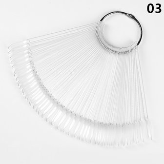 Nailcarrousel Oval Shape Clear 50pcs