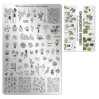 Moyra Stamping Plate 105 Urban Gardening