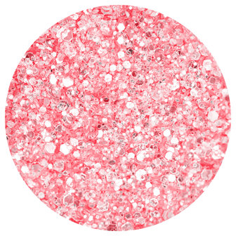 Pastel Glitter Coral