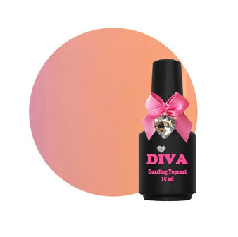 Diva UV Dazzling Topcoat Nude zonder plaklaag 15 ml