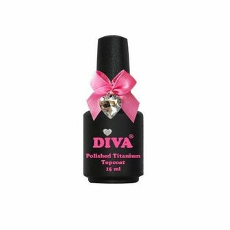 Diva UV Polished Titanium Topcoat zonder plaklaag 