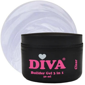 DIVA Builder Gel LOW HEAT 3-in-1 CLEAR 30ml