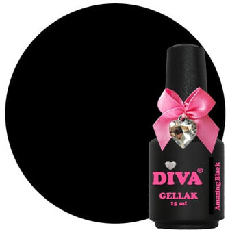 001 Diva Gellak Amazing Black 15 ml