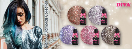 Diva CG Glitter Bright Pink 15ml