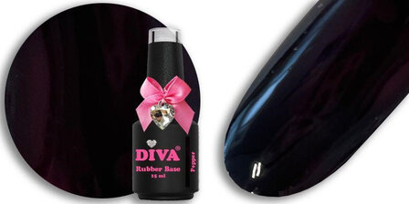 Diva Gellak Rubber Basecoat Pepper 15 ml