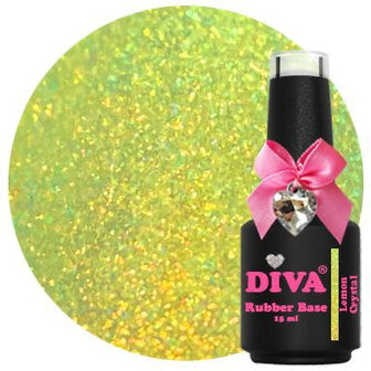 Diva Gellak Rubber Basecoat Crystal 15 ml - 6 stuks + gratis Diva Kolinsky fineliner