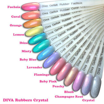 Diva Gellak Rubber Basecoat Crystal Baby 15 ml