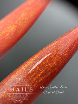 Diva Gellak Rubber Basecoat Crystal Coral 15 ml