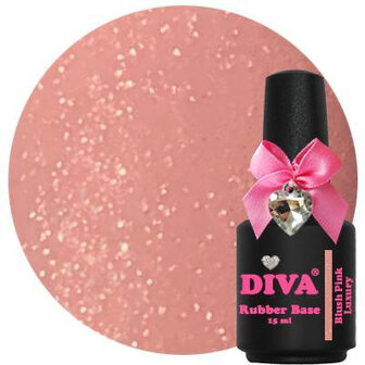 Diva Gellak Rubber Blush Pink Luxury 15ml
