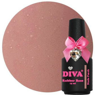 Diva Gellak Rubber Nude Peach 15ml