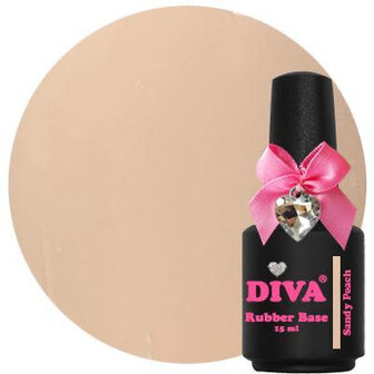 Diva Gellak Rubber Sandy Peach 15ml