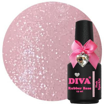 Diva Gellak Rubber Sparkle 15ml