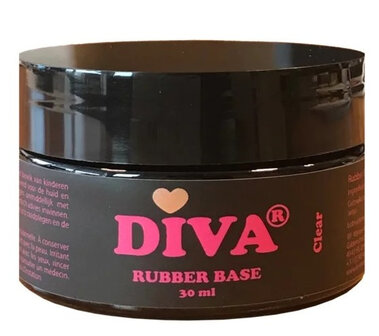 Diva Gellak Rubber Basecoat Clear - 30ml