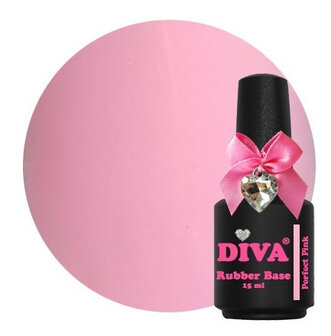 Diva Gellak Rubber Perfect Pink  15ml