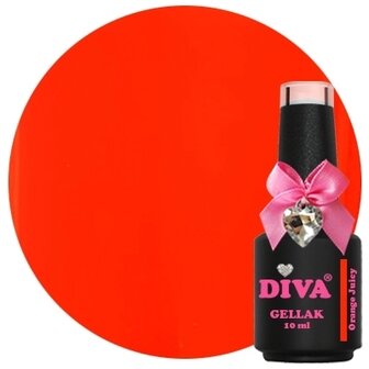 Diva Gellak Spicy Color Orange Juicy - 10ml - Hema Free