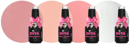 Diva Milky Topcoat Collection - No Wipe 15 ml