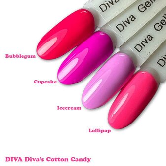 Diva Gellak Diva&#039;s Cotton Candy -bubblegum- 10ml - Hema Free