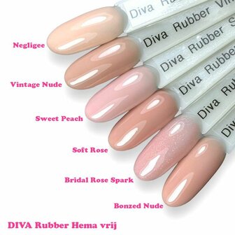 Diva Rubberbase Sweet Peach Hema Vrij - 15ml