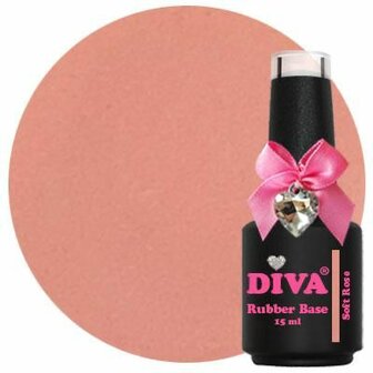 Diva Rubberbase Soft Rose Hema Vrij - 15ml