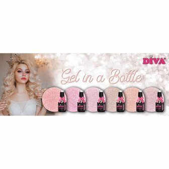 DIVA Gel in a Bottle Nude Glitters Collection