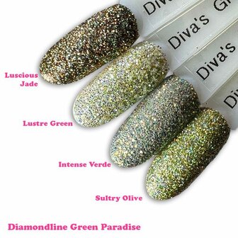 Diva Glitter Lustre Green