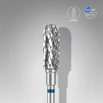 Hardmetalen nagelboor, afgeronde &quot;cilinder&quot;, blauw, kopdiameter 5 mm/ werkdeel 13 mm