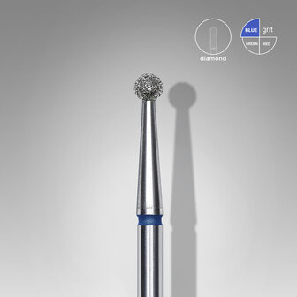 Diamantnagelboor, &quot;bal&quot;, blauw, kopdiameter 2,5 mm