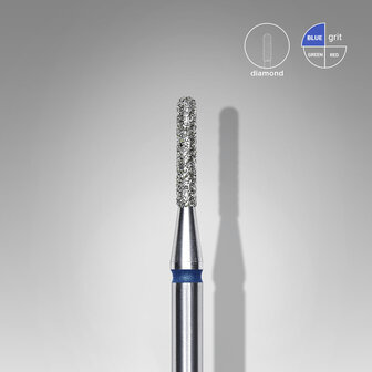 Diamantnagelboor, afgeronde &quot;cilinder&quot;, blauw, kopdiameter 1,4 mm/ werkdeel 8 mm