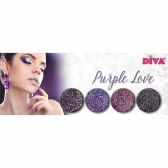 Diva Purple Love Glitter Collection