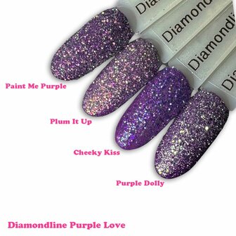 Diva Purple Love Glitter Collection