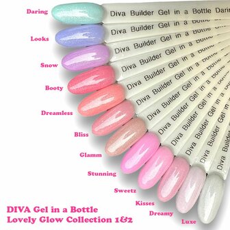 Diva Gel In a bottle Lovely Glow Collection 2-15ml- Hema Free