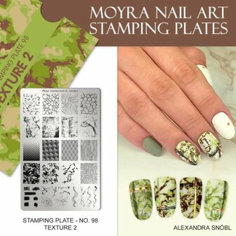 Moyra Stamping Plate 098 Texture 2