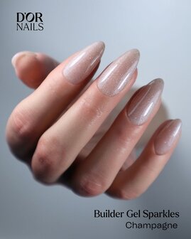 D&#039;or Builder Gel Sparkles Champagne