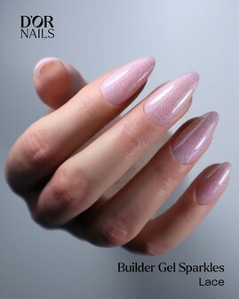 D&#039;or Builder Gel Sparkles Blush