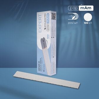 Wegwerp witte vijlen papmAm EXPERT 22 korrel 100 (50 stuks)