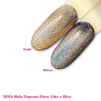 DIVA Holo Topcoat Glow Like a Diva -&nbsp;Hema&amp;TPO-free