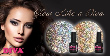 DIVA Holo Topcoat Glow Like a Diva -&nbsp;Hema&amp;TPO-free