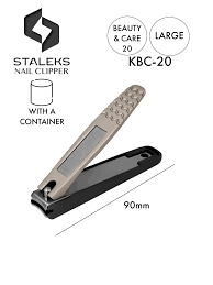 Nagelknipper met opvangcontainer Staleks Beauty &amp; Care 20