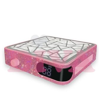 Diva's Speed Nail Dust Collector&nbsp;Pink Rhinestones