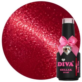 DIVA Gellak Cat Eye Rouge Obsession Collection 6x 10 ml met gratis Bear magneet &amp; Colorpop Stickers #